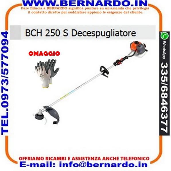 DECESPUGLIATORE OLEO-MAC BCH 250 S 1,2 HP - 0,9 kW/25,4 cm³ 